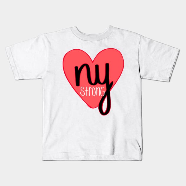 New York - NY strong Kids T-Shirt by kkrenny13